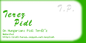 terez pidl business card